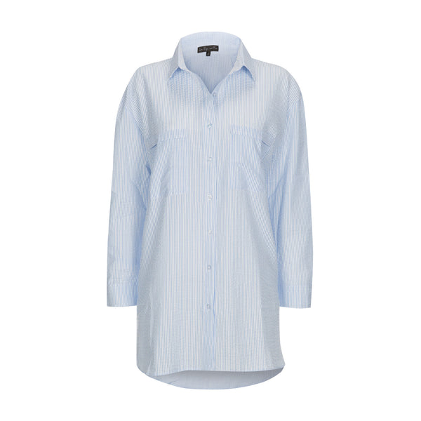 LE&F Pastel Blue Oversize Shirt