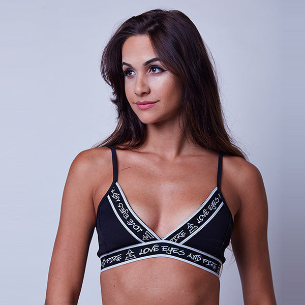 LE&F Black Bralet