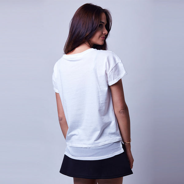 LE&F White Signature Tee