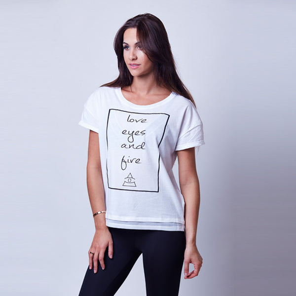 LE&F White Signature Tee