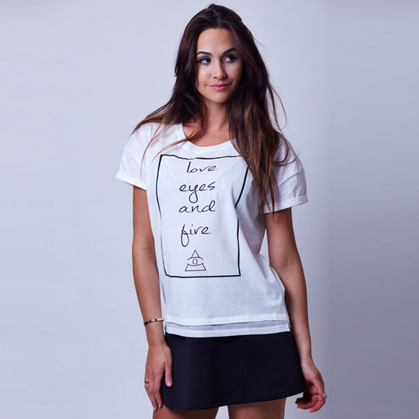 LE&F White Signature Tee